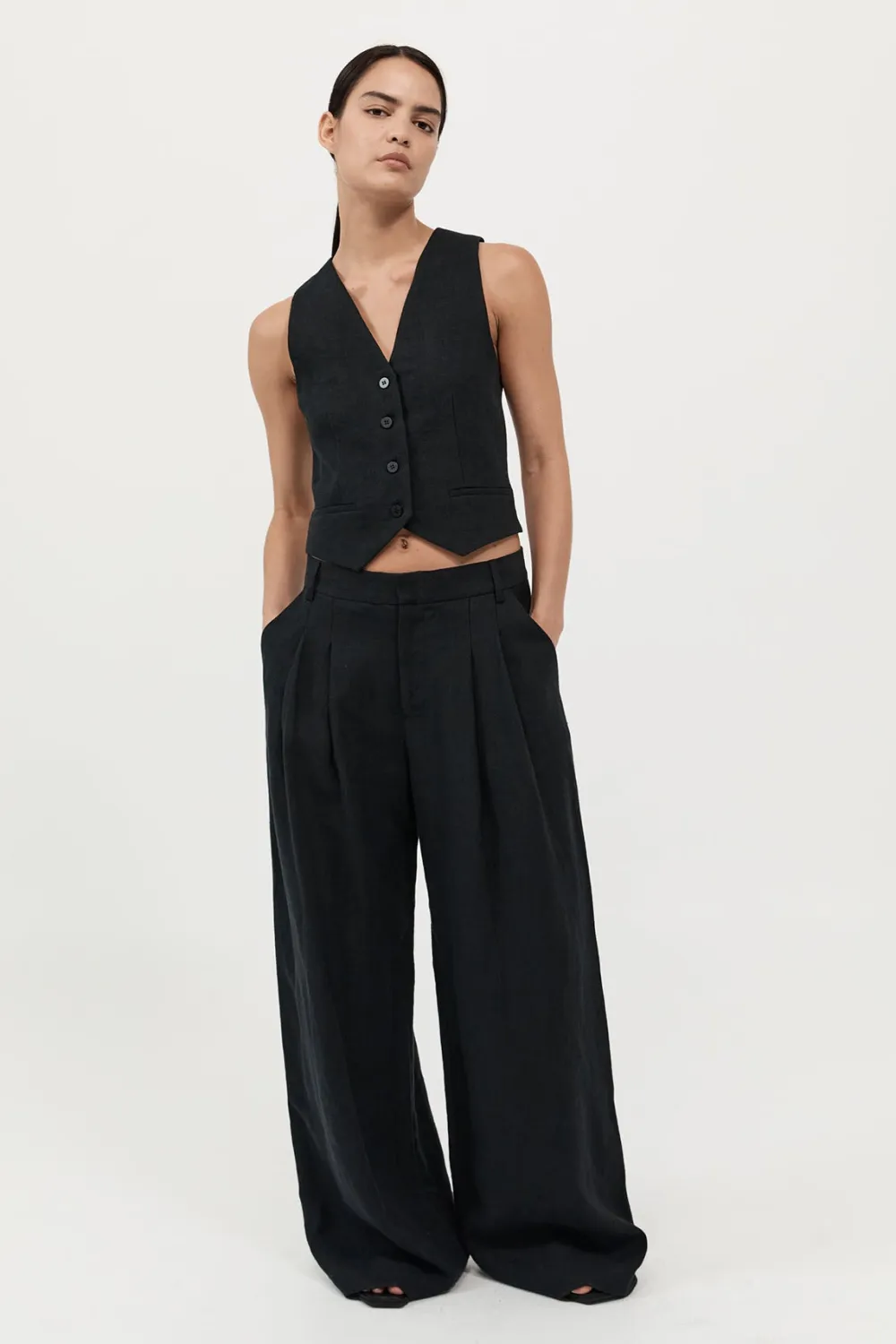 Tailored Linen Pants -|St. Agni Cheap