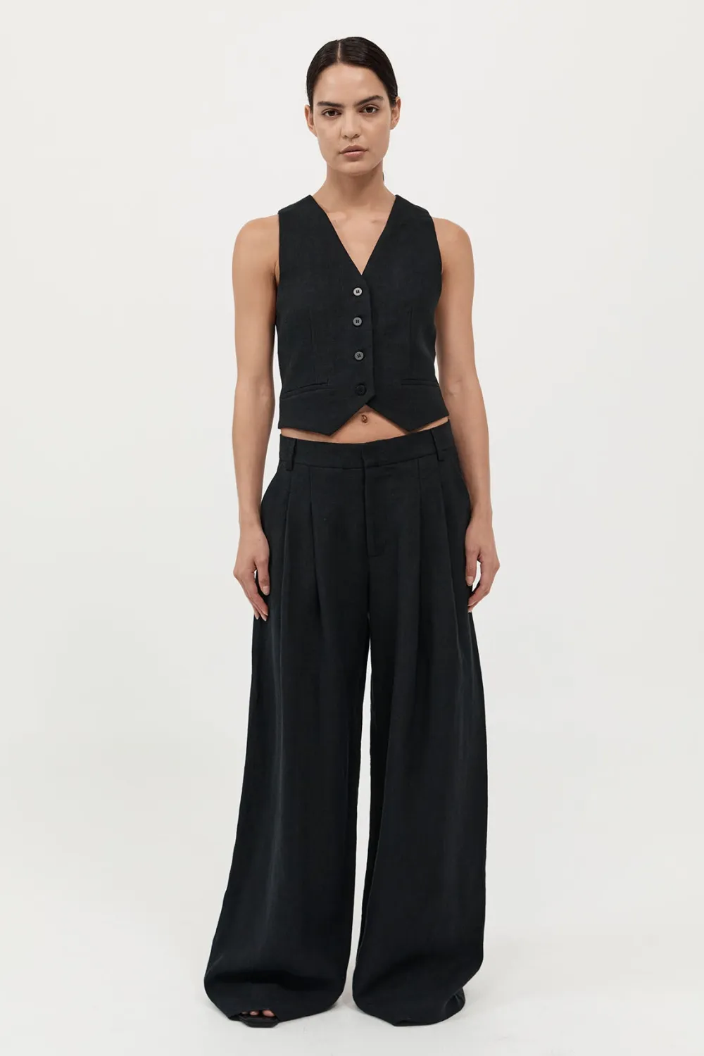 Tailored Linen Pants -|St. Agni Cheap