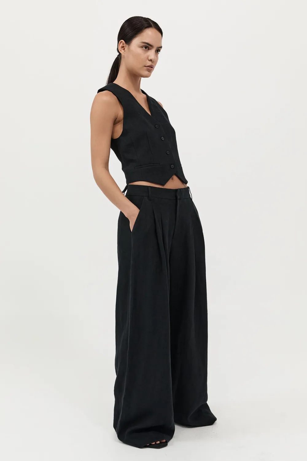 Tailored Linen Pants -|St. Agni Cheap