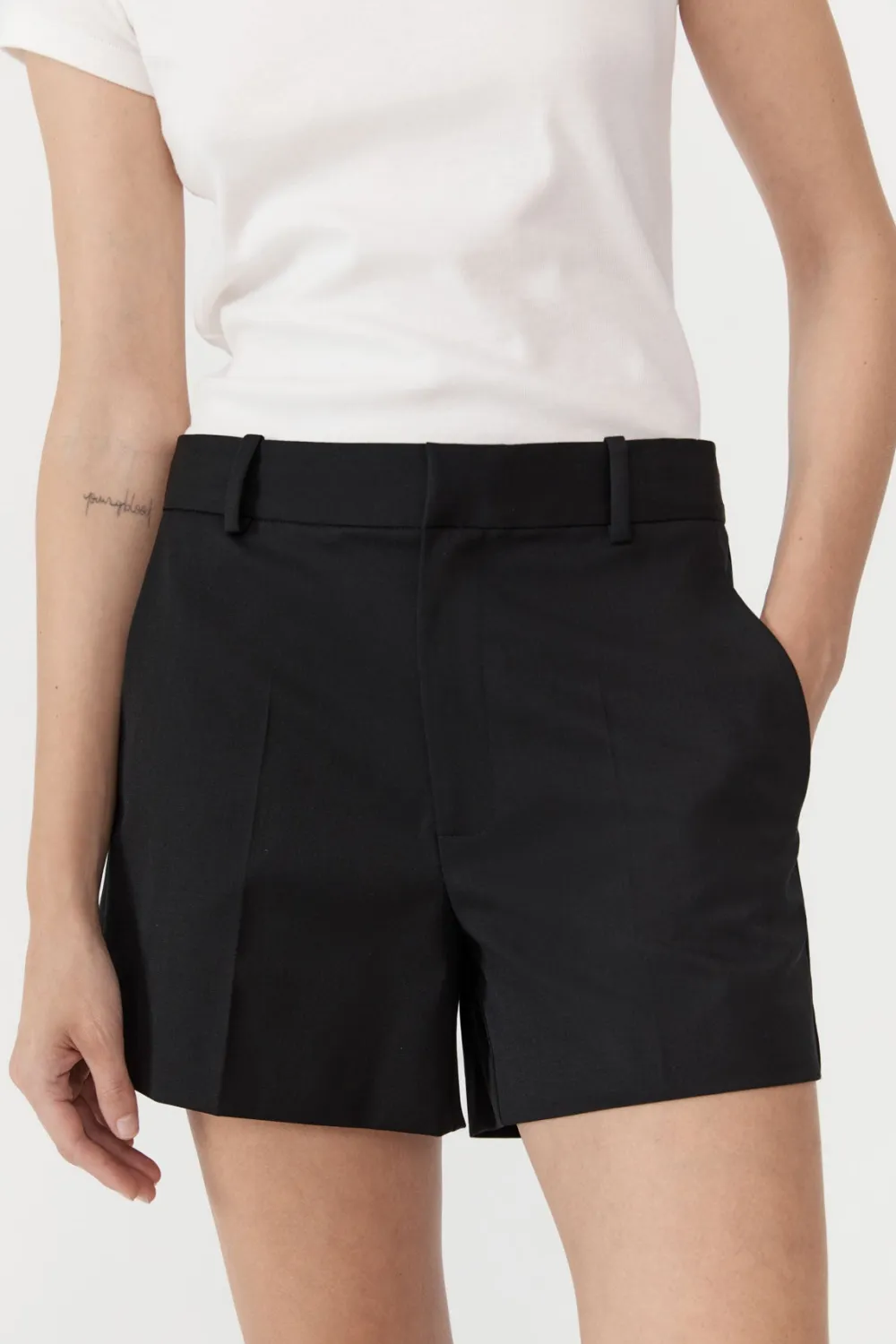 Tailored Shorts - Black|St. Agni Flash Sale