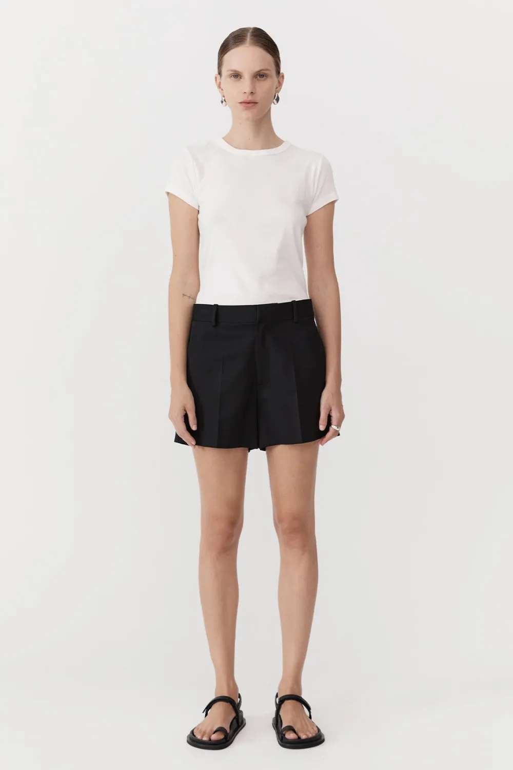 Tailored Shorts - Black|St. Agni Flash Sale