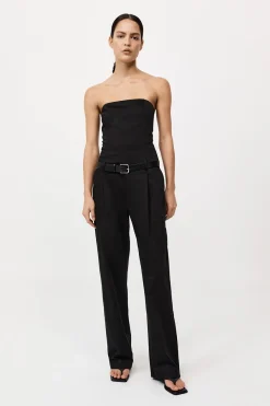 Tailored Strapless Jumpsuit - Black|St. Agni Best Sale
