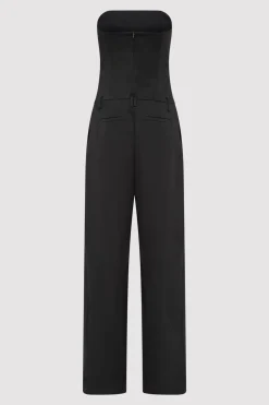 Tailored Strapless Jumpsuit - Black|St. Agni Best Sale