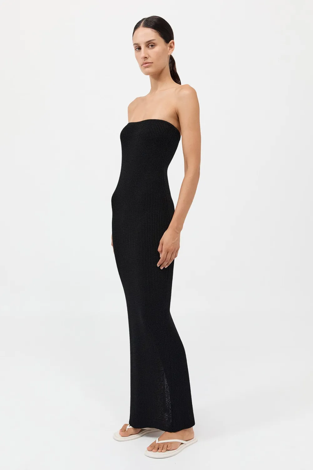Textured Knit Column Dress -|St. Agni Shop