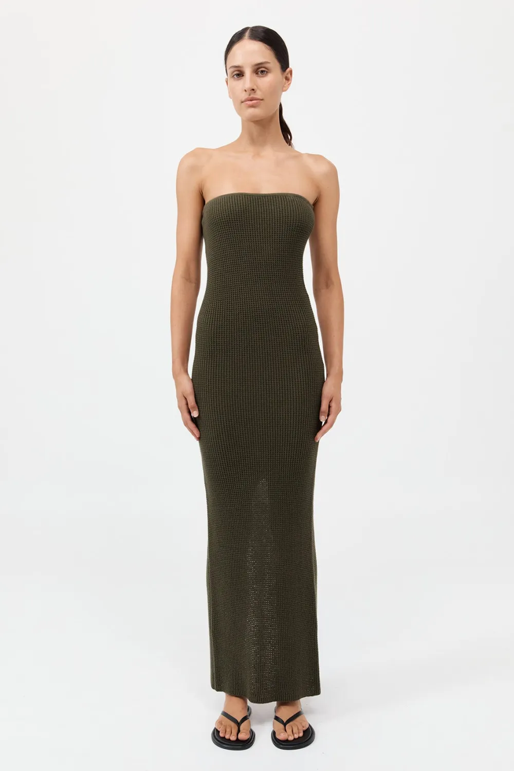 Textured Knit Column Dress -|St. Agni Discount