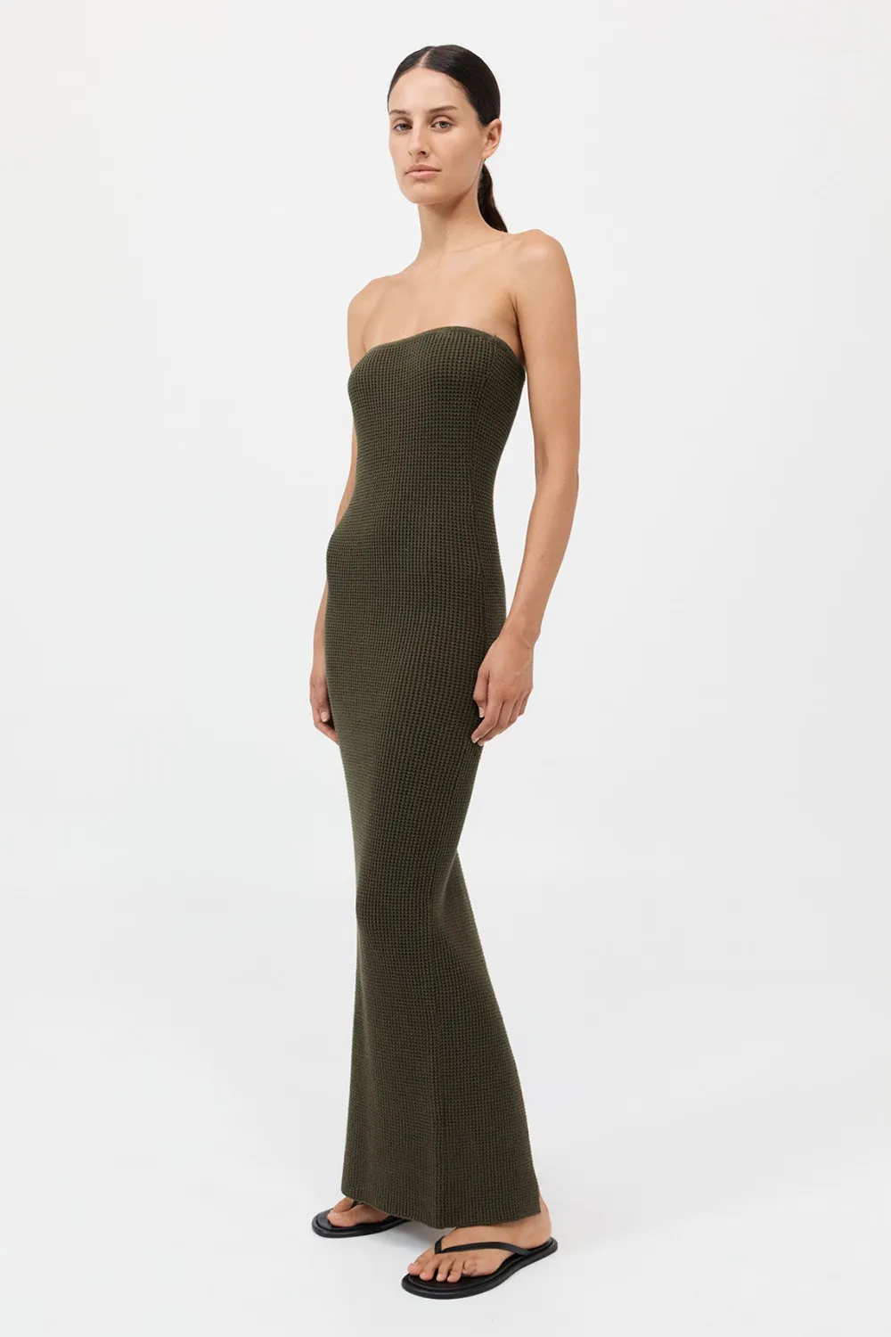 Textured Knit Column Dress -|St. Agni Discount
