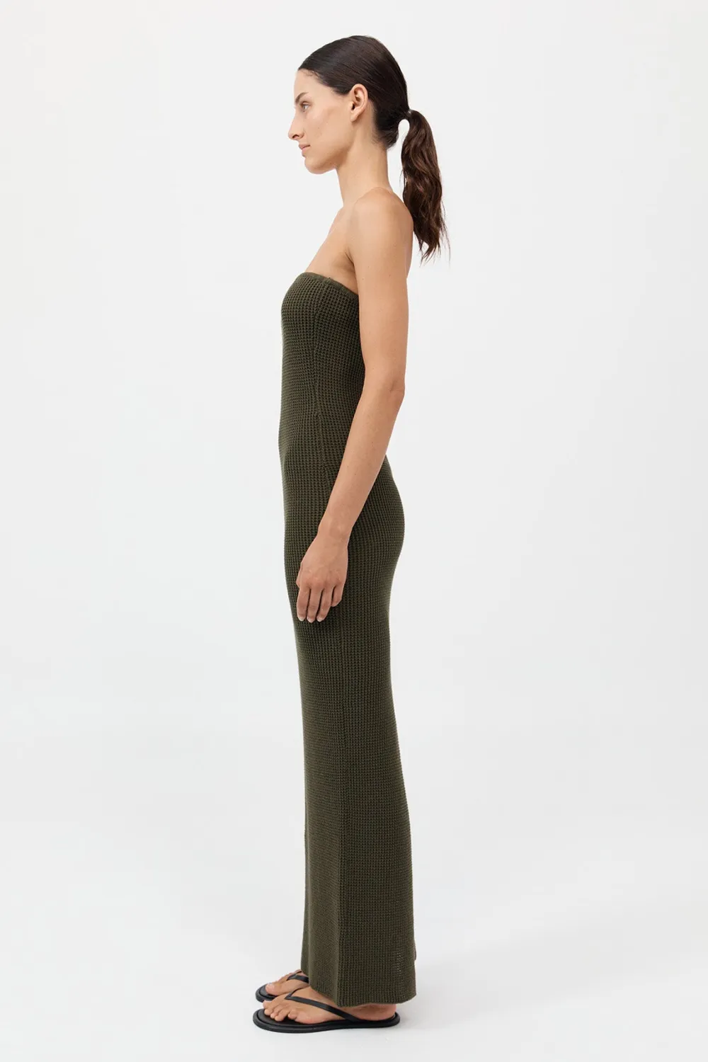 Textured Knit Column Dress -|St. Agni Discount