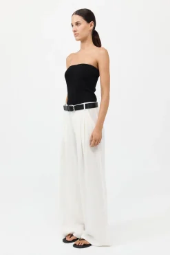 Textured Knit Strapless Top -|St. Agni Outlet