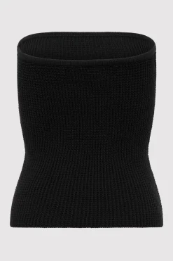 Textured Knit Strapless Top -|St. Agni Outlet