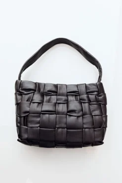 Textured Mini Woven Tote -|St. Agni New