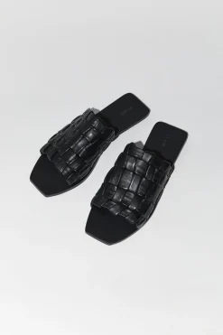 Textured Slide - Black|St. Agni Cheap