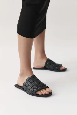 Textured Slide - Black|St. Agni Cheap