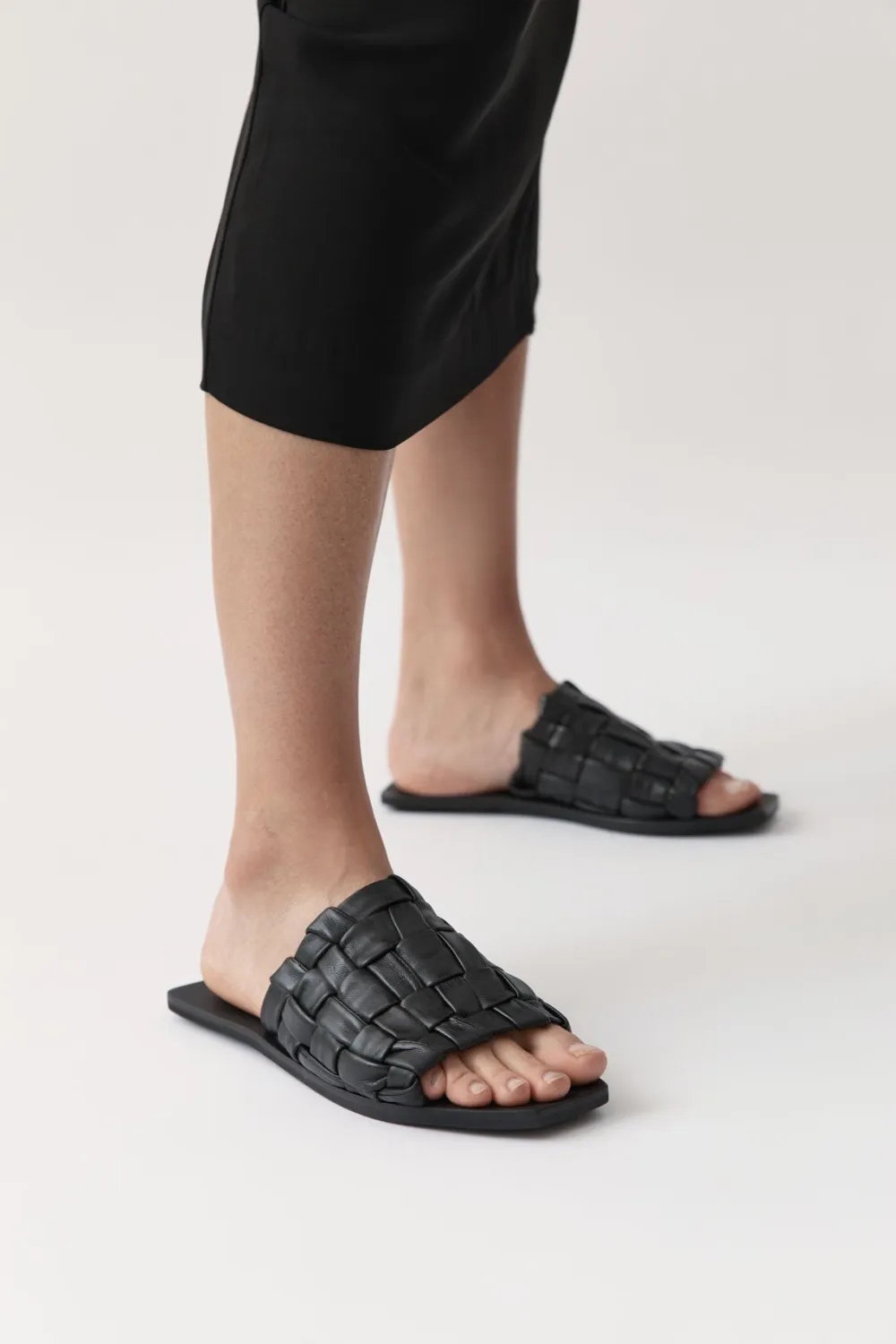 Textured Slide - Black|St. Agni Cheap
