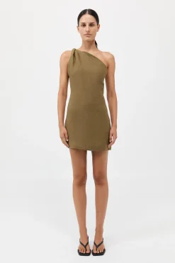 Twisted Linen Mini Dress -|St. Agni Cheap