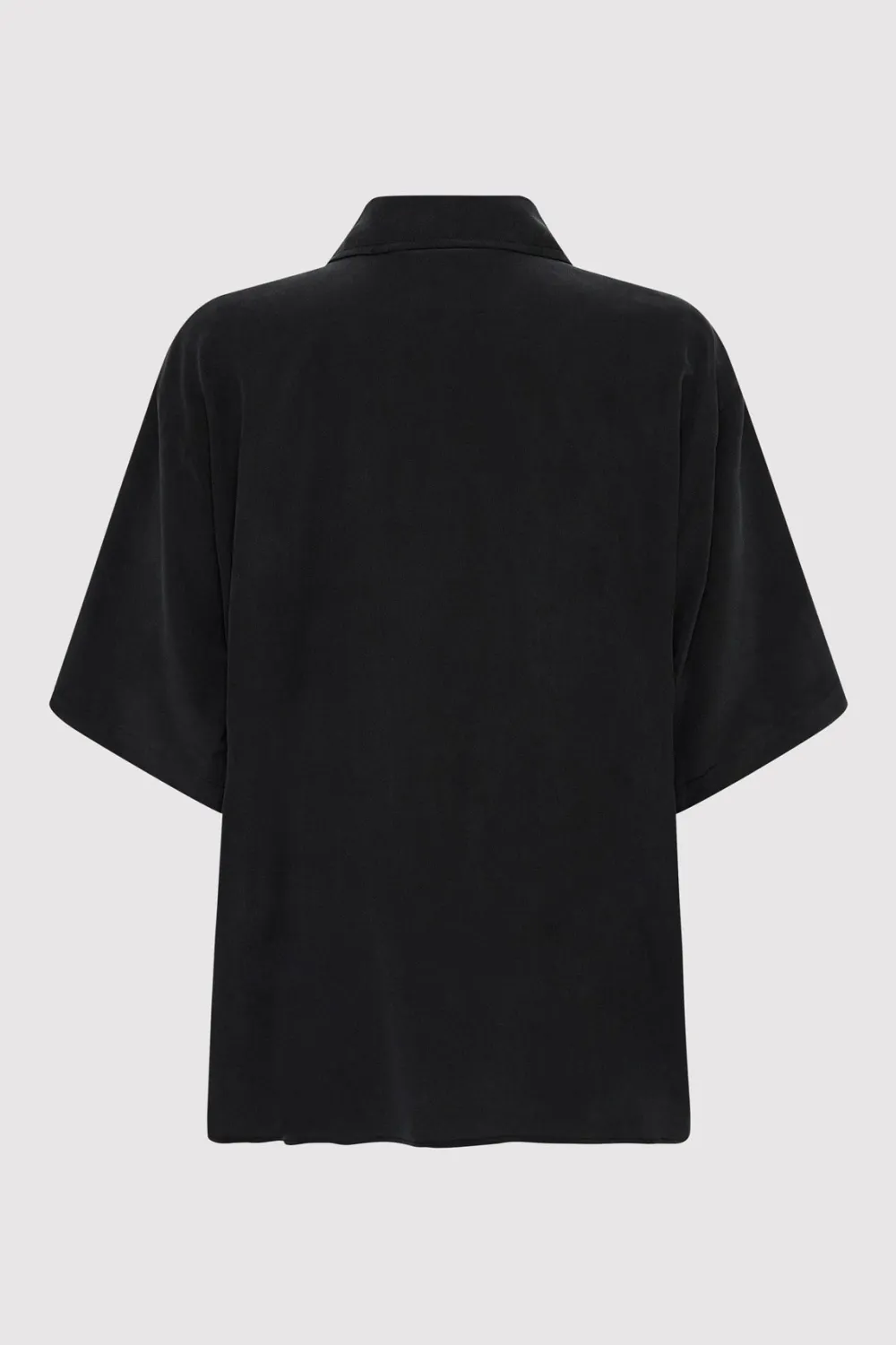 Unisex Silk Shirt - Washed Black|St. Agni Store