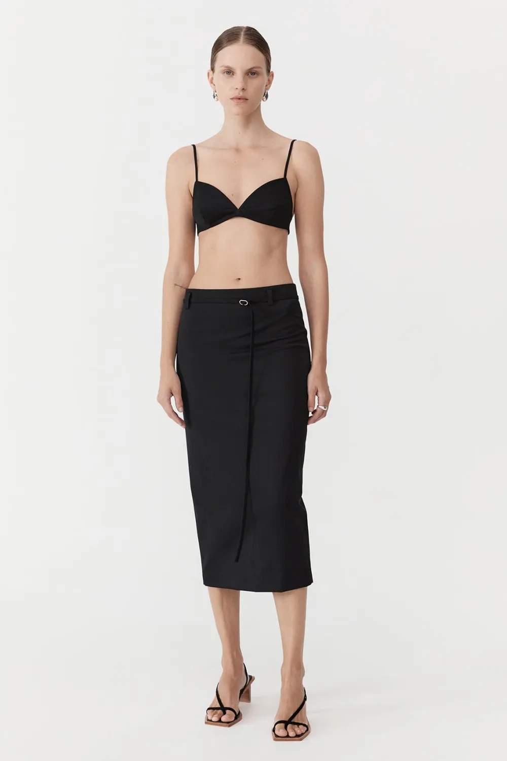 Utilitarian Bralette - Black|St. Agni Sale
