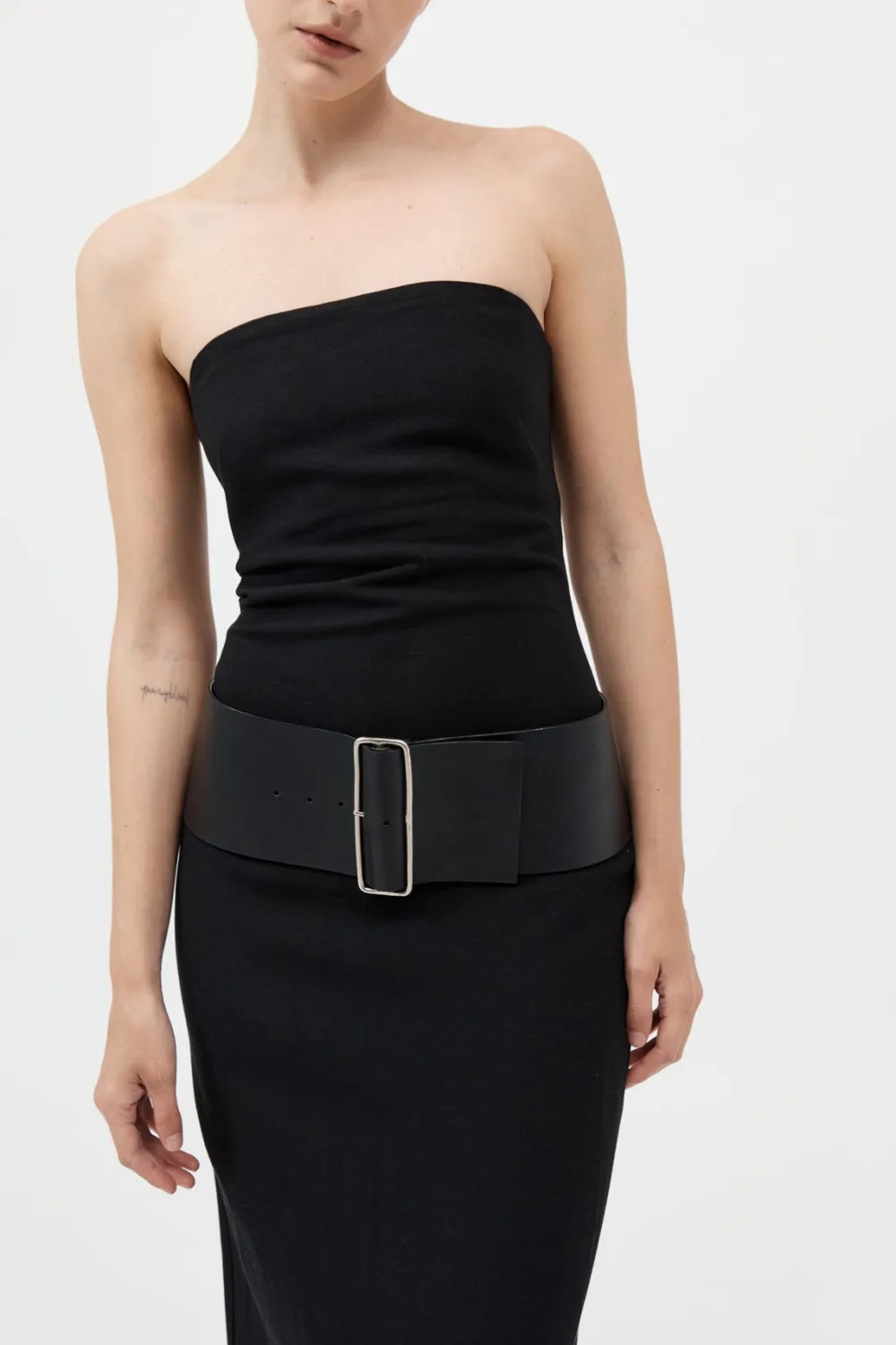 Wide Belt - Black|St. Agni Cheap