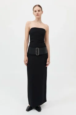 Wide Belt - Black|St. Agni Cheap