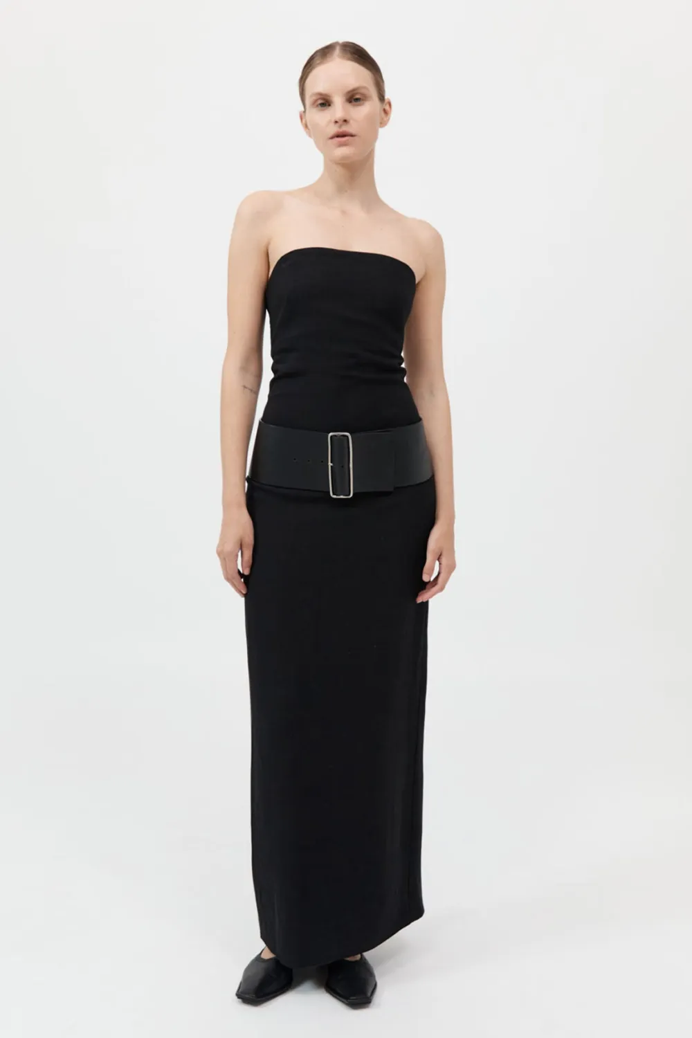 Wide Belt - Black|St. Agni Cheap