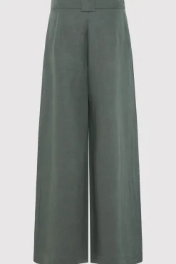 Wide Leg Pleat Pants -|St. Agni Store