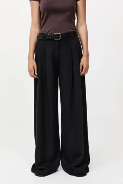 Wide Leg Pleat Pants -|St. Agni Cheap