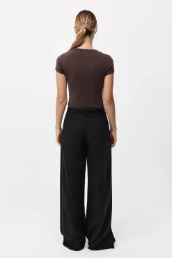 Wide Leg Pleat Pants -|St. Agni Cheap