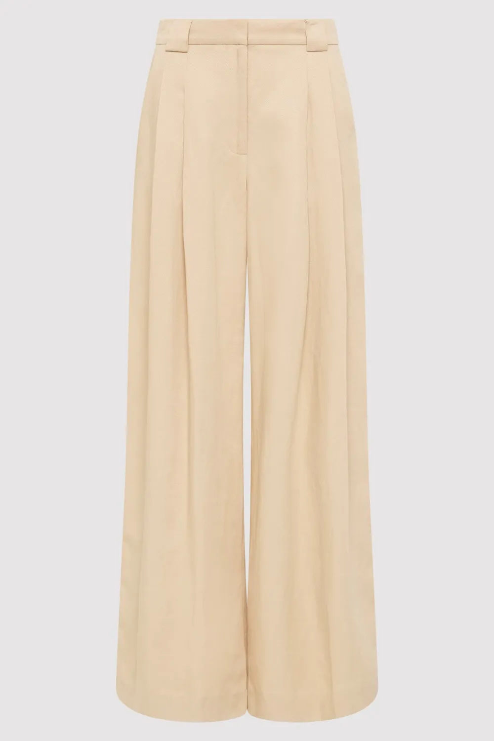 Wide Leg Pleat Pants -|St. Agni Online