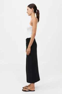 Wide Waistband Column Skirt -|St. Agni Shop