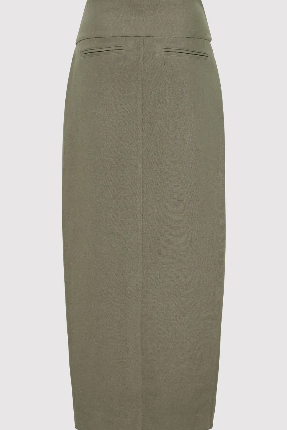 Wide Waistband Column Skirt -|St. Agni Outlet