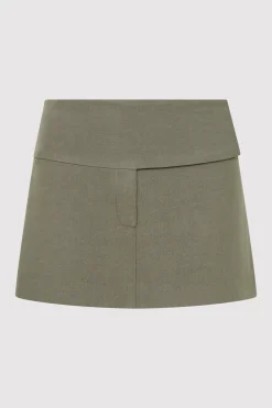 Wide Waistband Mini Skirt -|St. Agni Shop