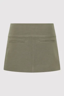 Wide Waistband Mini Skirt -|St. Agni Shop