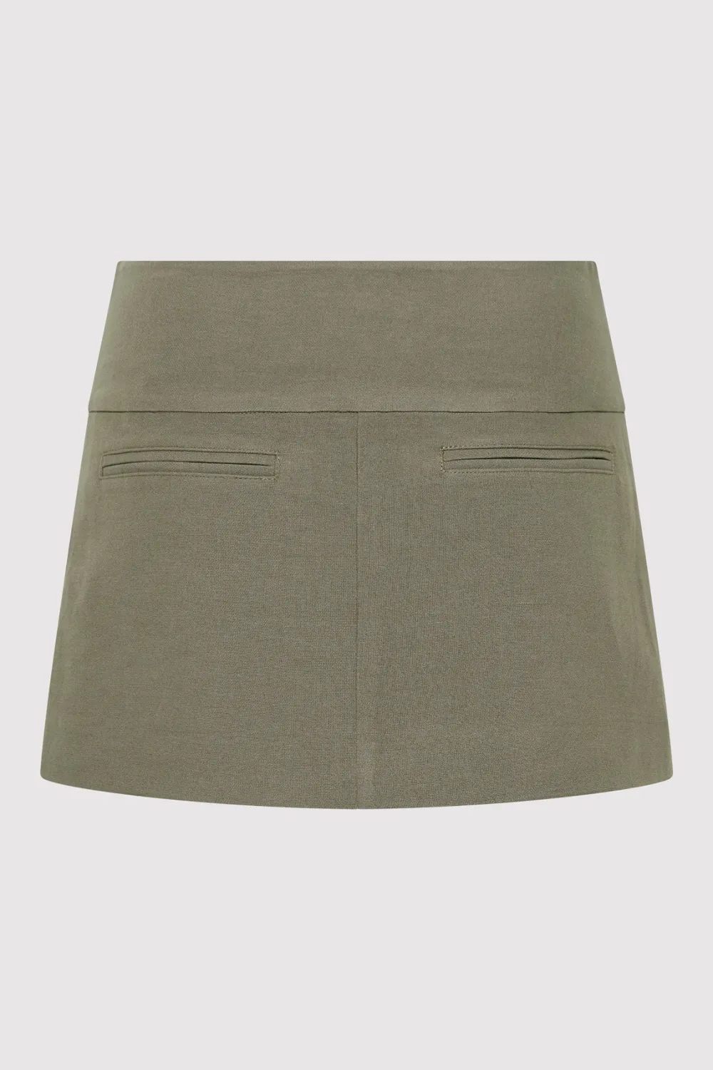 Wide Waistband Mini Skirt -|St. Agni Shop