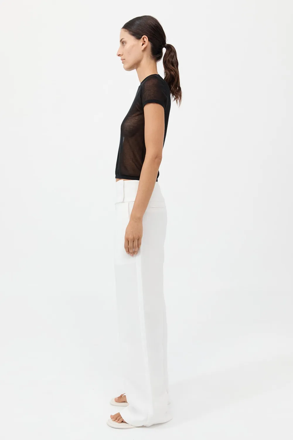 Wide Waistband Pants -|St. Agni Best Sale