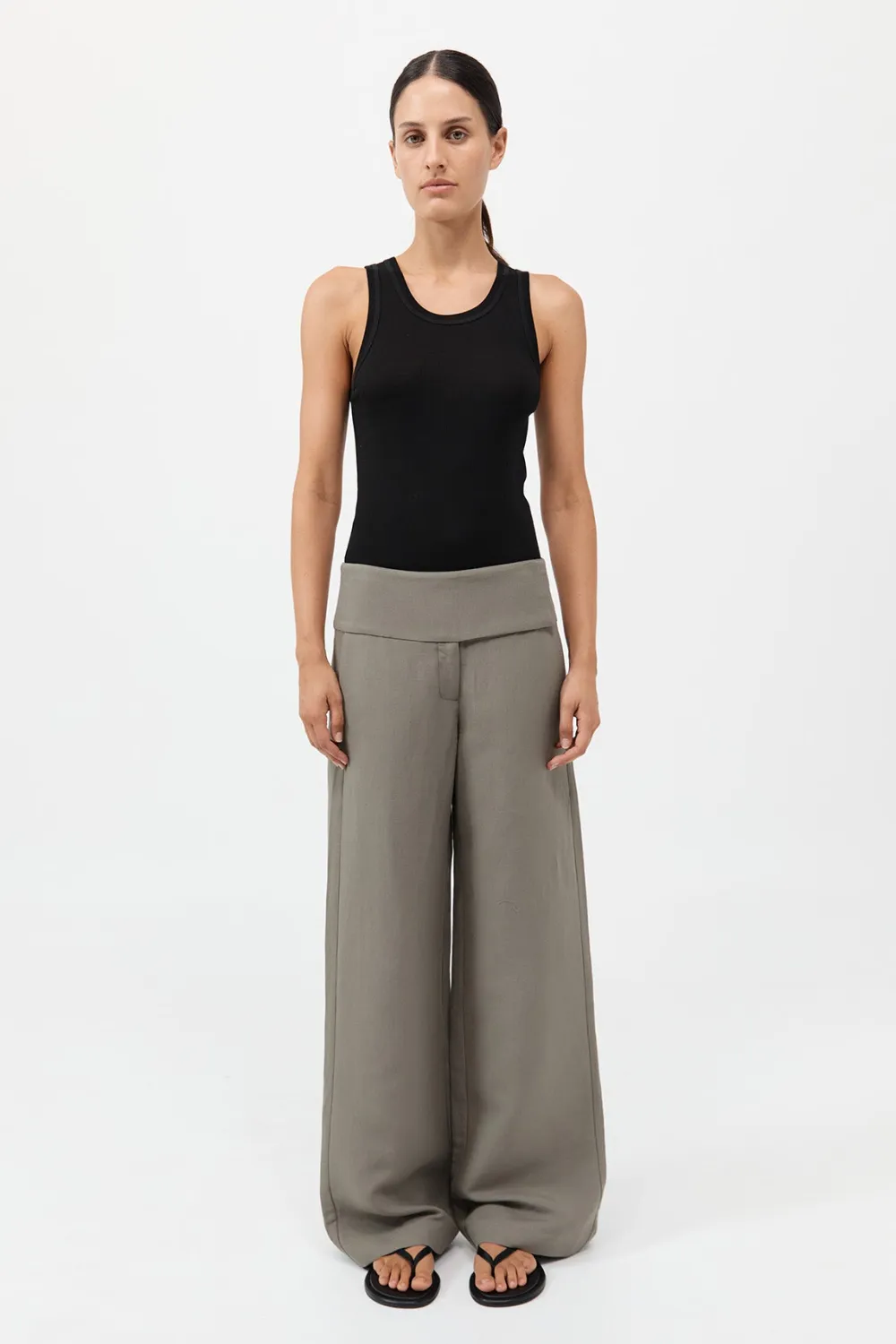 Wide Waistband Pants -|St. Agni Cheap