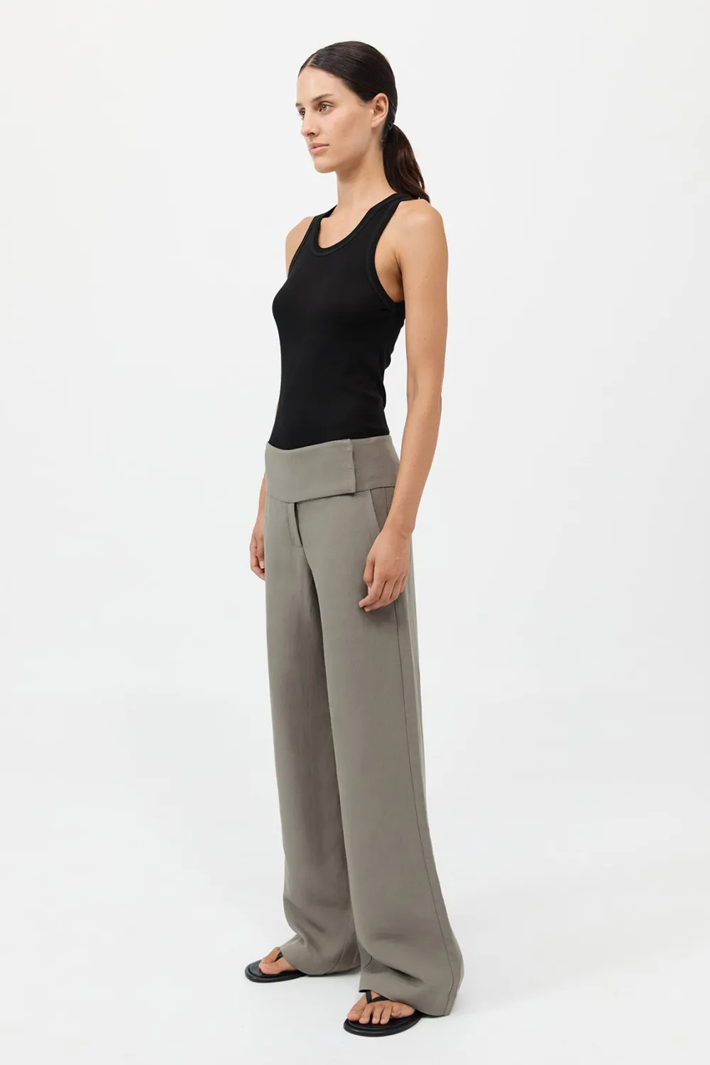 Wide Waistband Pants -|St. Agni Cheap