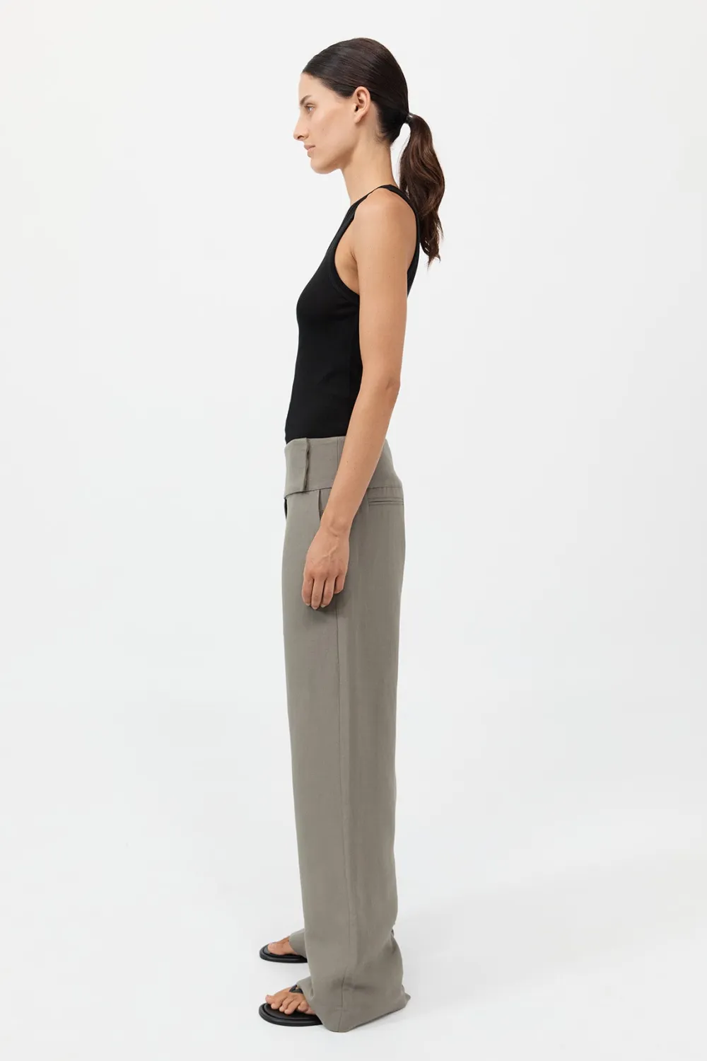 Wide Waistband Pants -|St. Agni Cheap