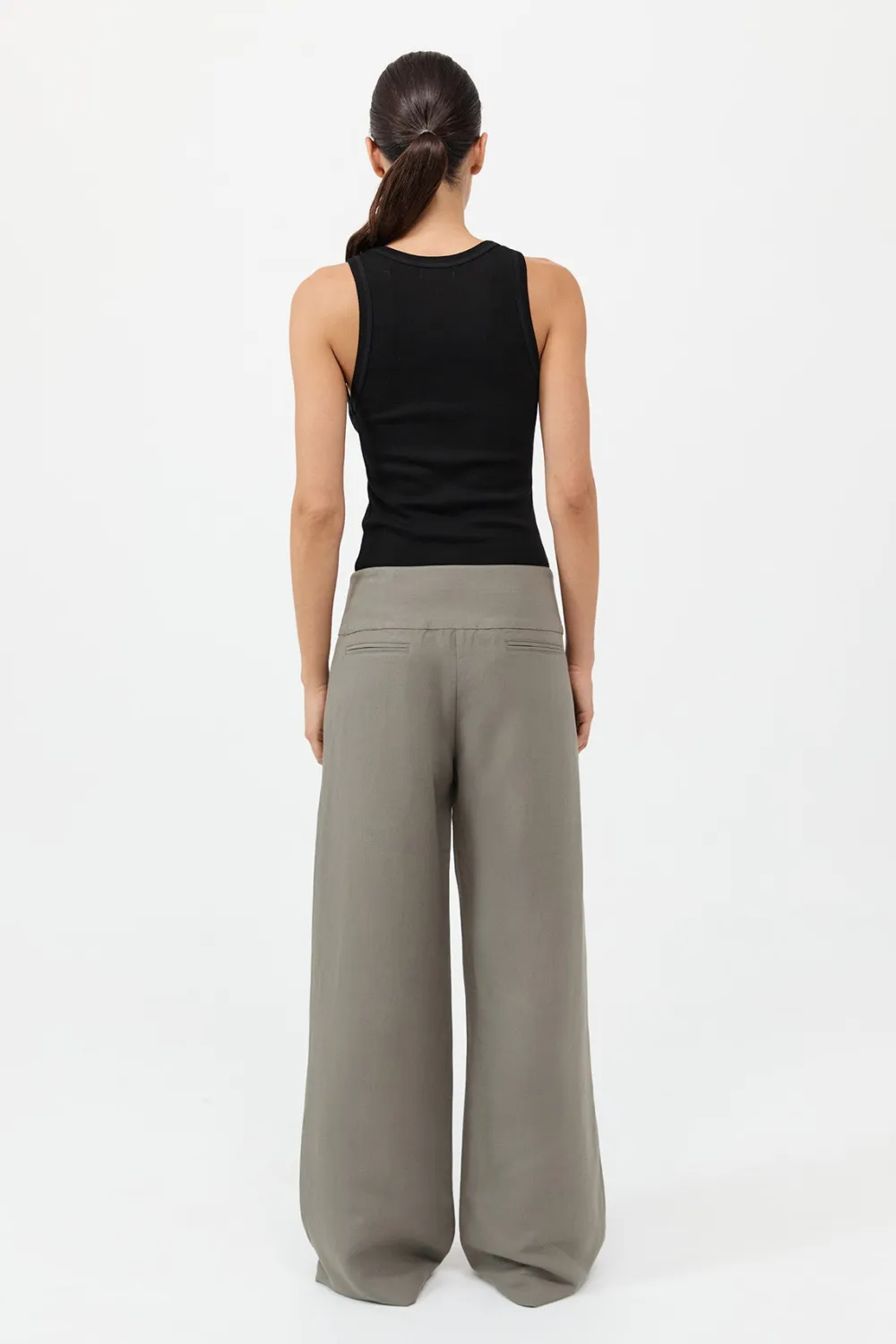 Wide Waistband Pants -|St. Agni Cheap