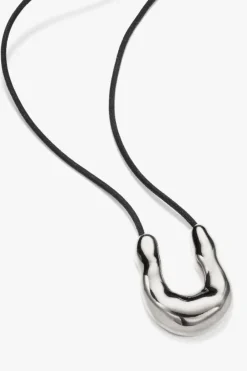 Wishbone Pendant - Black - By AGMES|St. Agni Cheap
