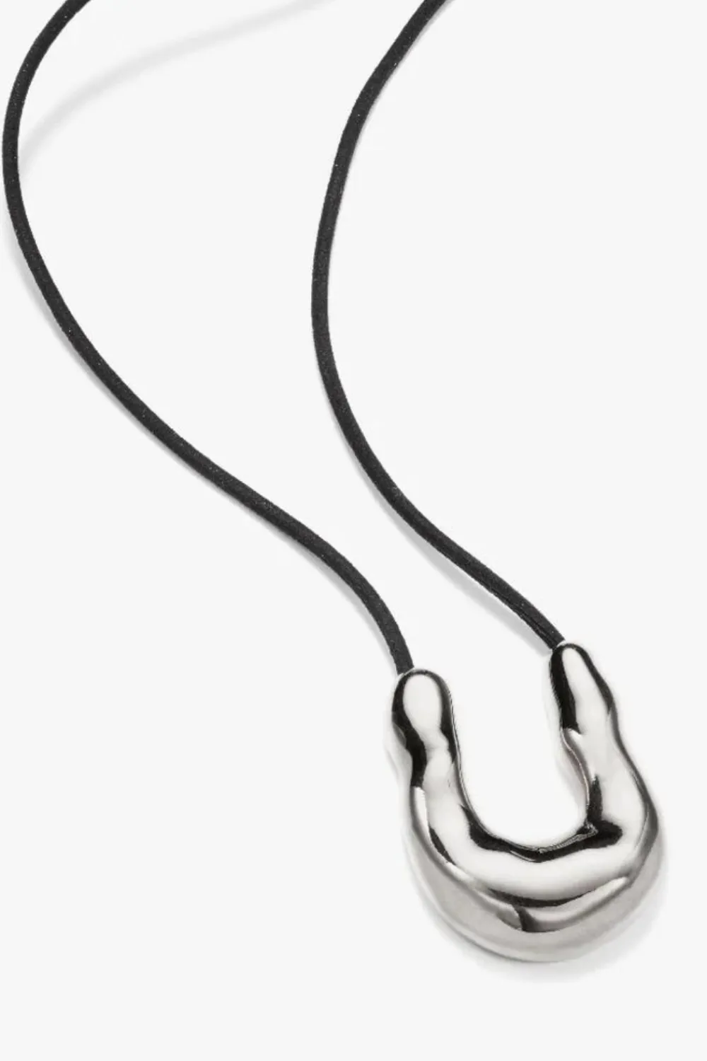 Wishbone Pendant - Black - By AGMES|St. Agni Cheap