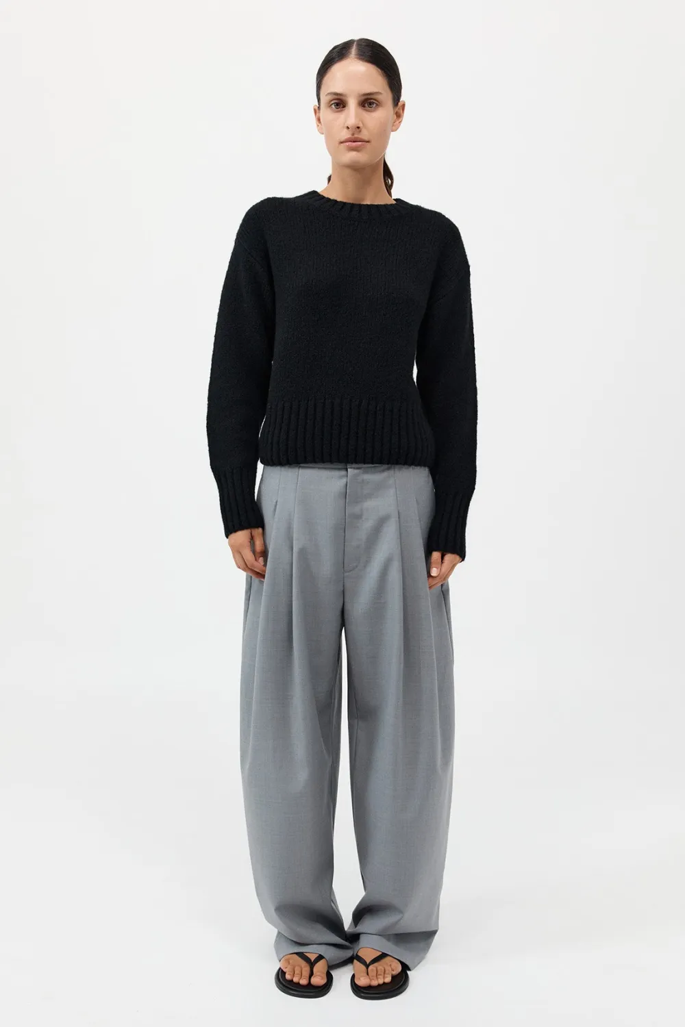 Wool Cashmere Blend Sweater -|St. Agni Clearance
