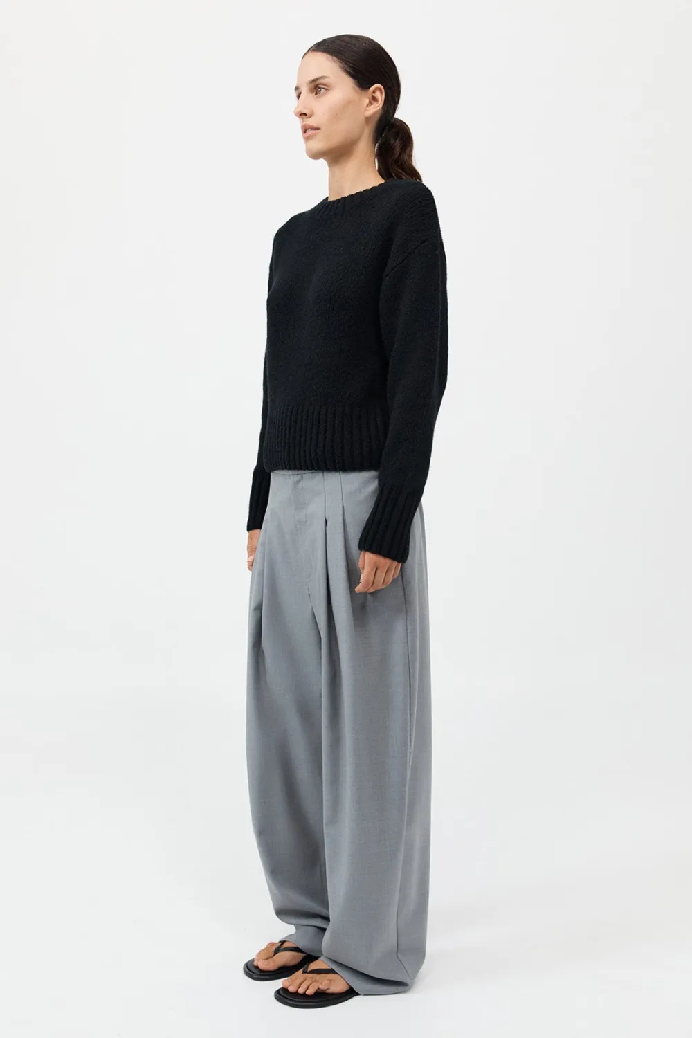 Wool Cashmere Blend Sweater -|St. Agni Clearance