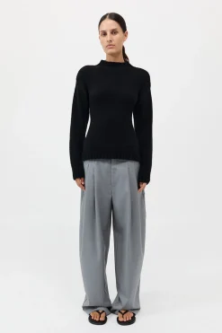 Wool Cashmere Blend Tie Back Jumper -|St. Agni Sale