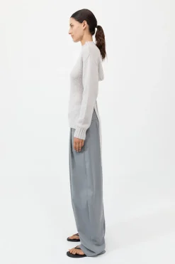 Wool Cashmere Blend Tie Back Jumper -|St. Agni Store