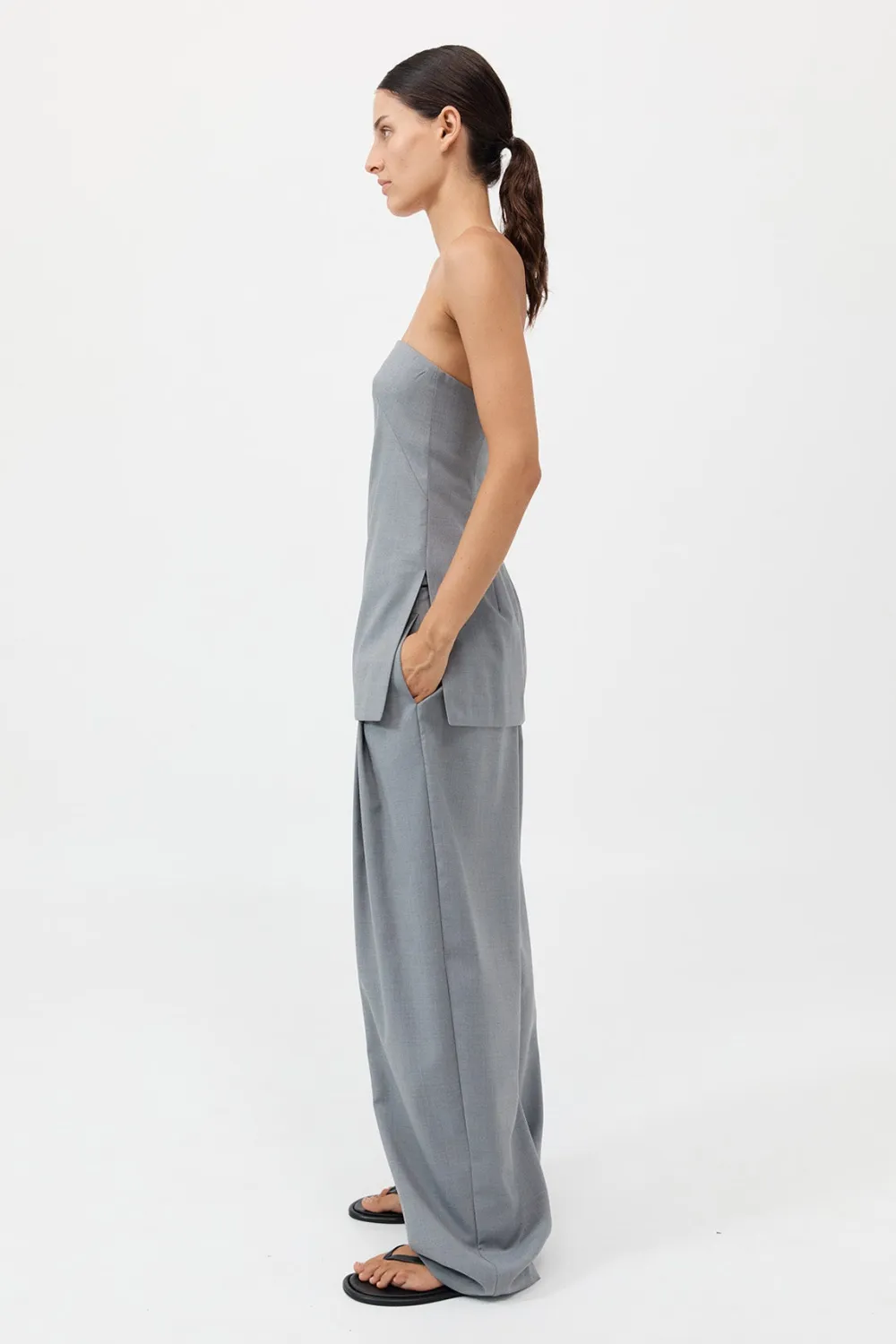 Wool Column Tunic -|St. Agni Flash Sale