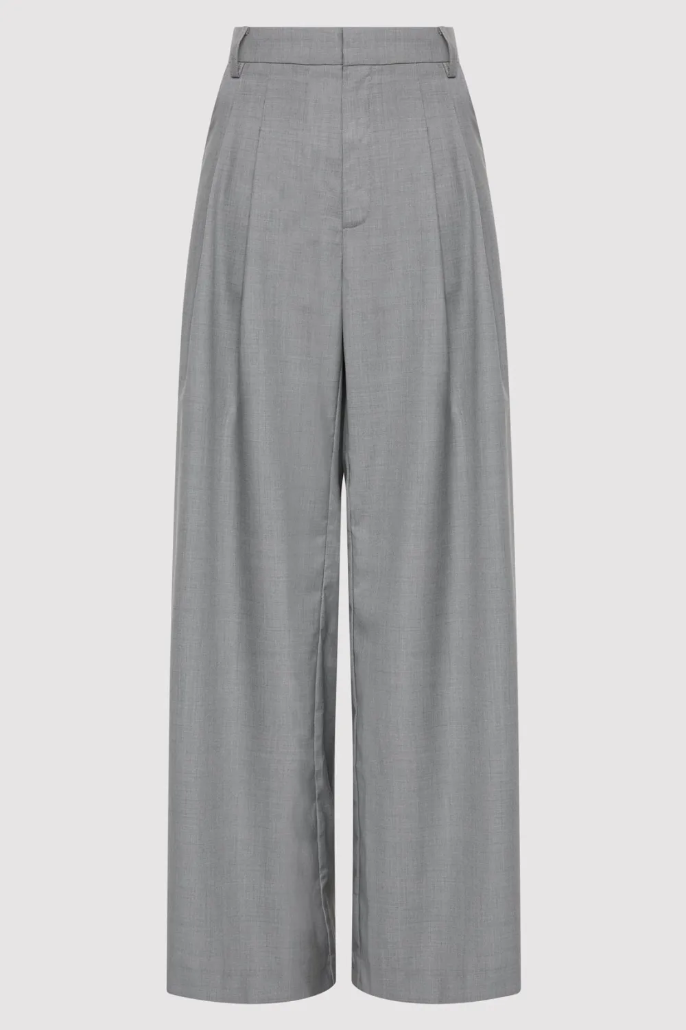 Wool Pleat Pants - Grey|St. Agni Cheap