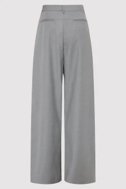 Wool Pleat Pants - Grey|St. Agni Cheap