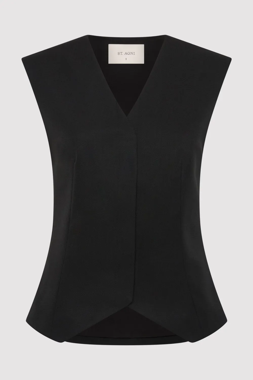 Wool Vest - Black|St. Agni Store