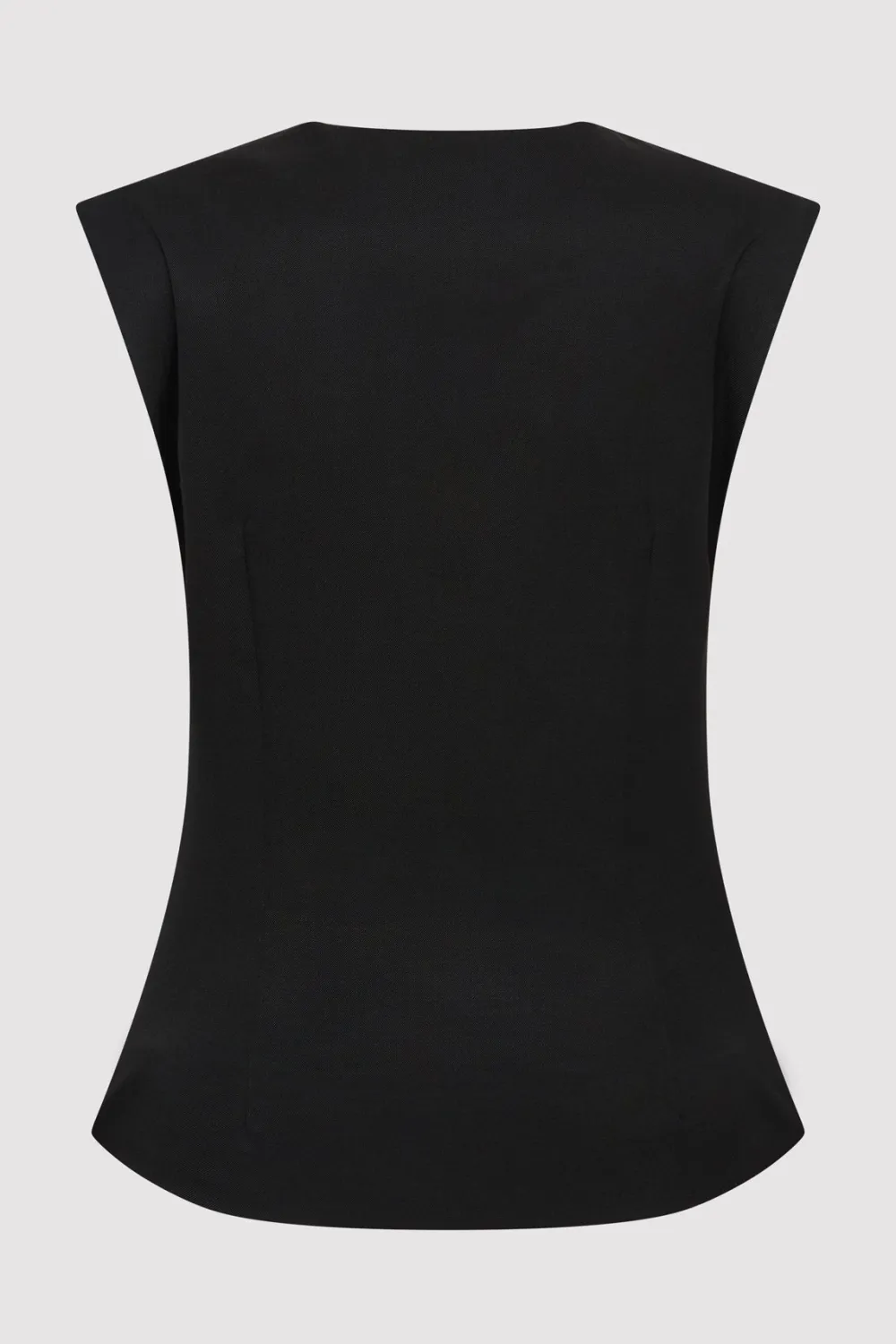 Wool Vest - Black|St. Agni Store
