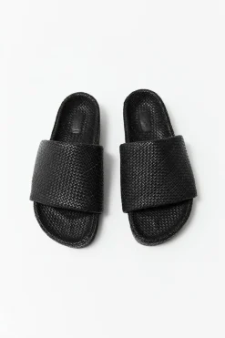 Woven Everyday Flatform Slide -|St. Agni Cheap
