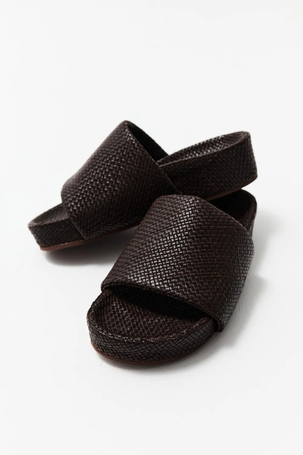 Woven Everyday Flatform Slide -|St. Agni Flash Sale